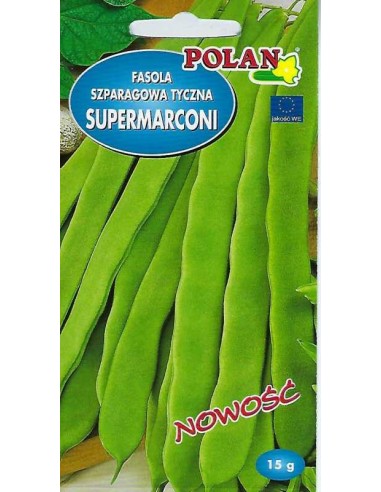 Fasola szparagowa tyczna zielona Supermarconi 15g
