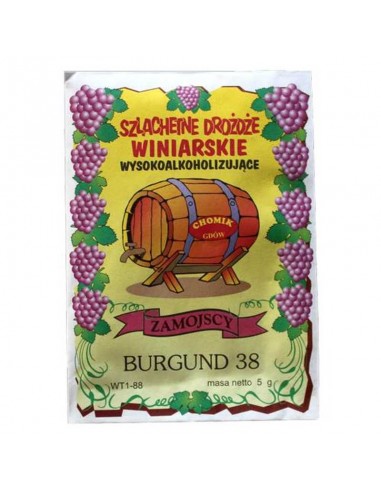Drożdże winiarskie w proszku Burgund 5g