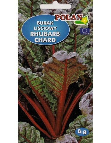 Burak liściowy czerwony Rhubarb Chard 8g