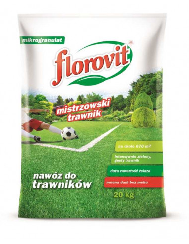 Florovit nawóz do trawników Mistrzowski Trawnik 20kg