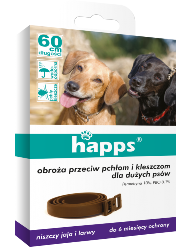 Happs obroża przeciw pchłom dla małych psów