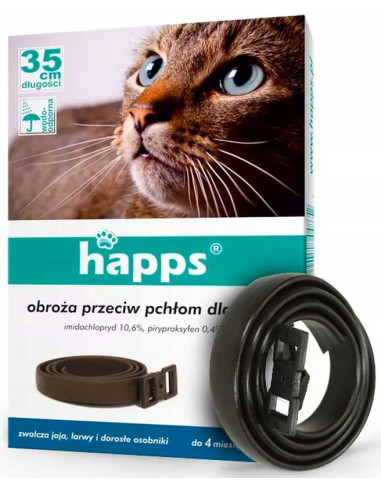 Happs obroża przeciw pchłom dla kotów