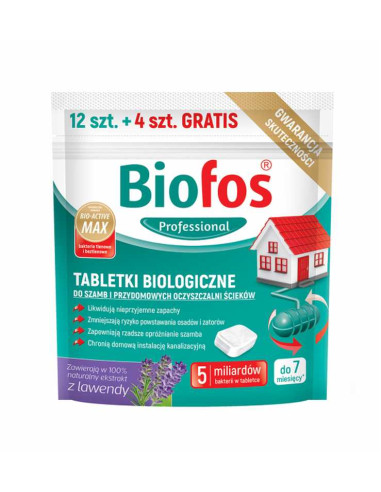 Biofos tabletki do szamb 20g 12+4szt