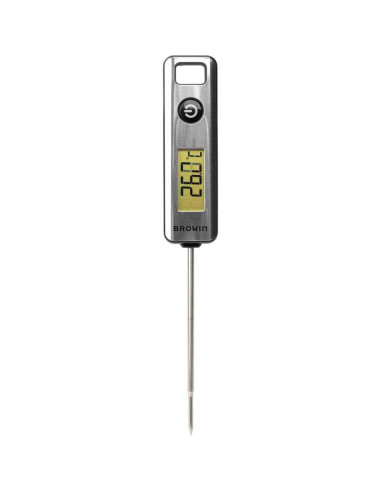 Termometr kulinarny elektroniczny LCD srebrny