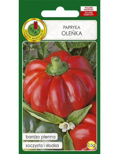 Papryka pomidorowa czerwona Oleńka 0,5g