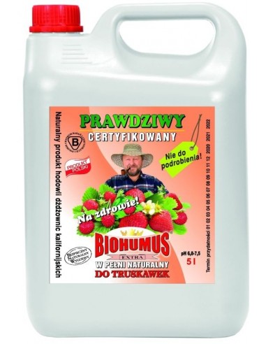 Biohumus Extra do truskawek i poziomek 5l