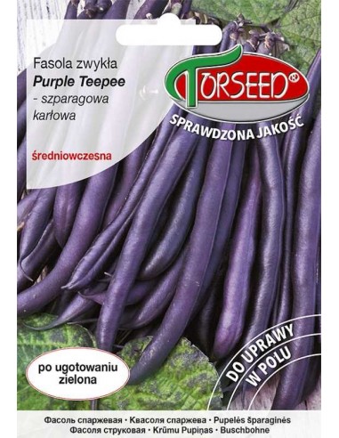 Fasola szparagowa karłowa fioletowa Purple Teepee 30g