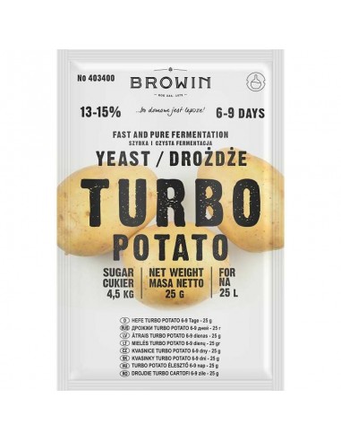 Drożdże gorzelnicze Turbo Potato 6-9 dni 25g