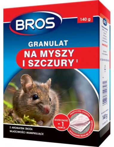 Bros - Granulat na myszy i szczury 140g