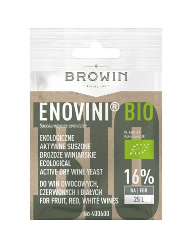 Drożdże ekologiczne winiarskie Enovini BIO 7g