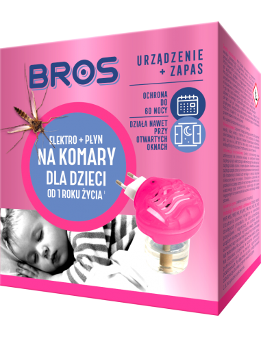 Bros - Elektrofumigator na płyn dla dzieci 40ml