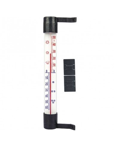 Termometr zaokienny średni antracyt 26/230mm